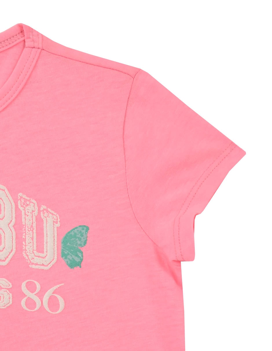 Playera Malibu manga corta para niña 4