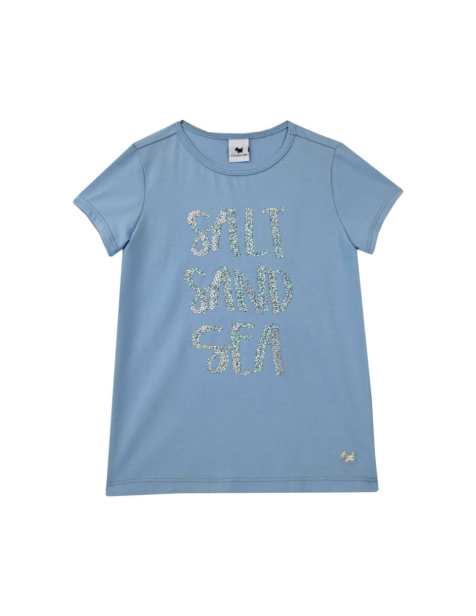Playera Sand manga corta para niña