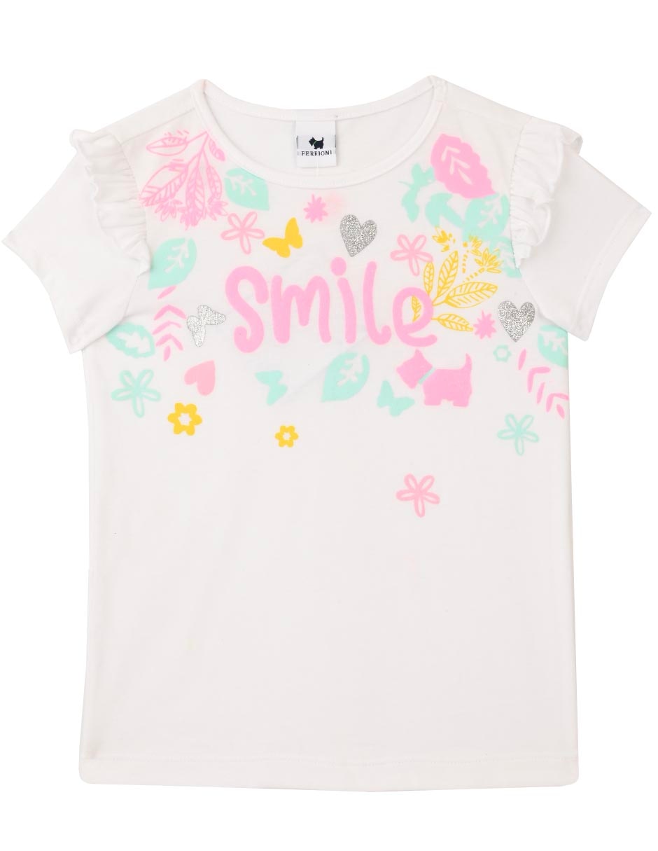 Playera Bellisa manga corta para niña
