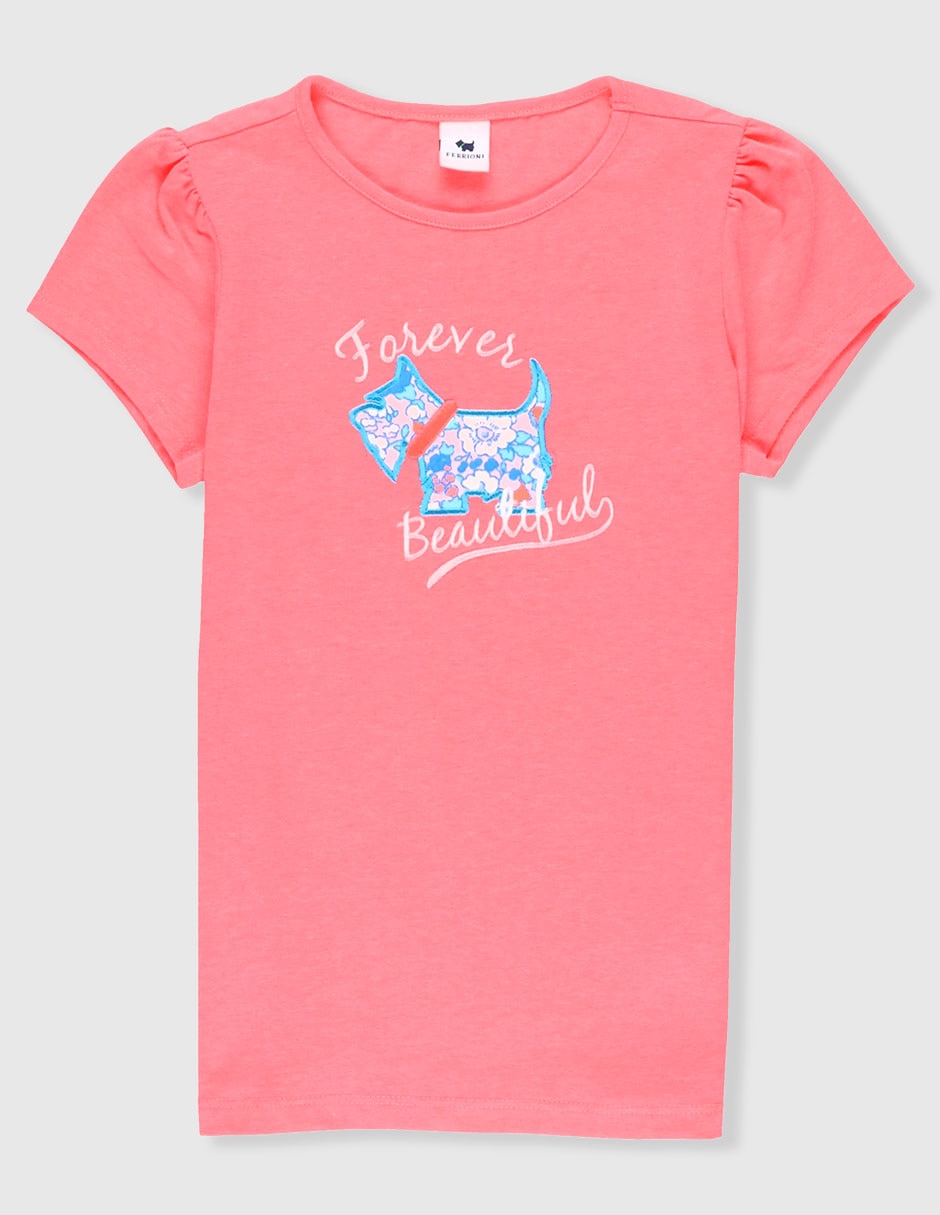 Playera manga corta para niña Playera manga corta para niña