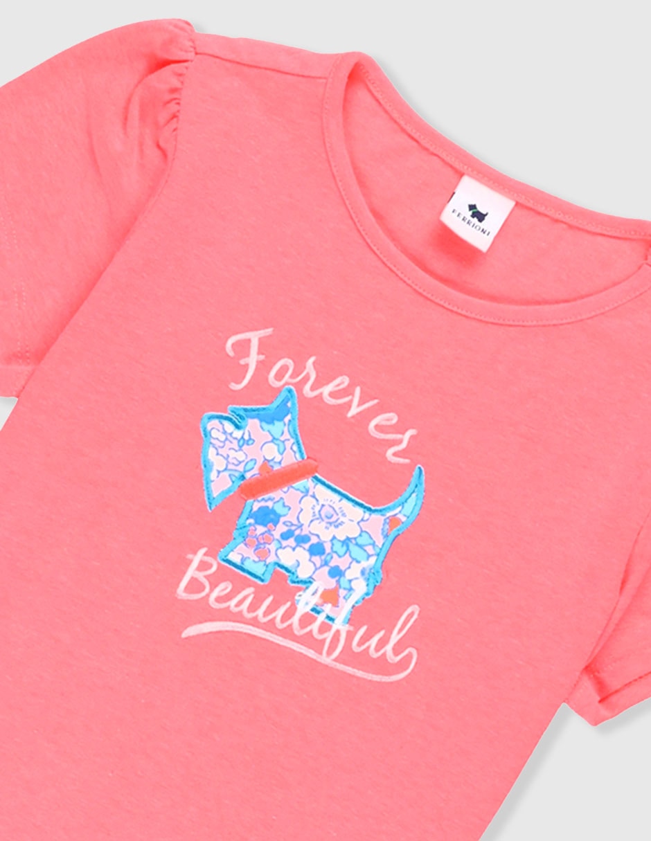 Playera manga corta para niña 6