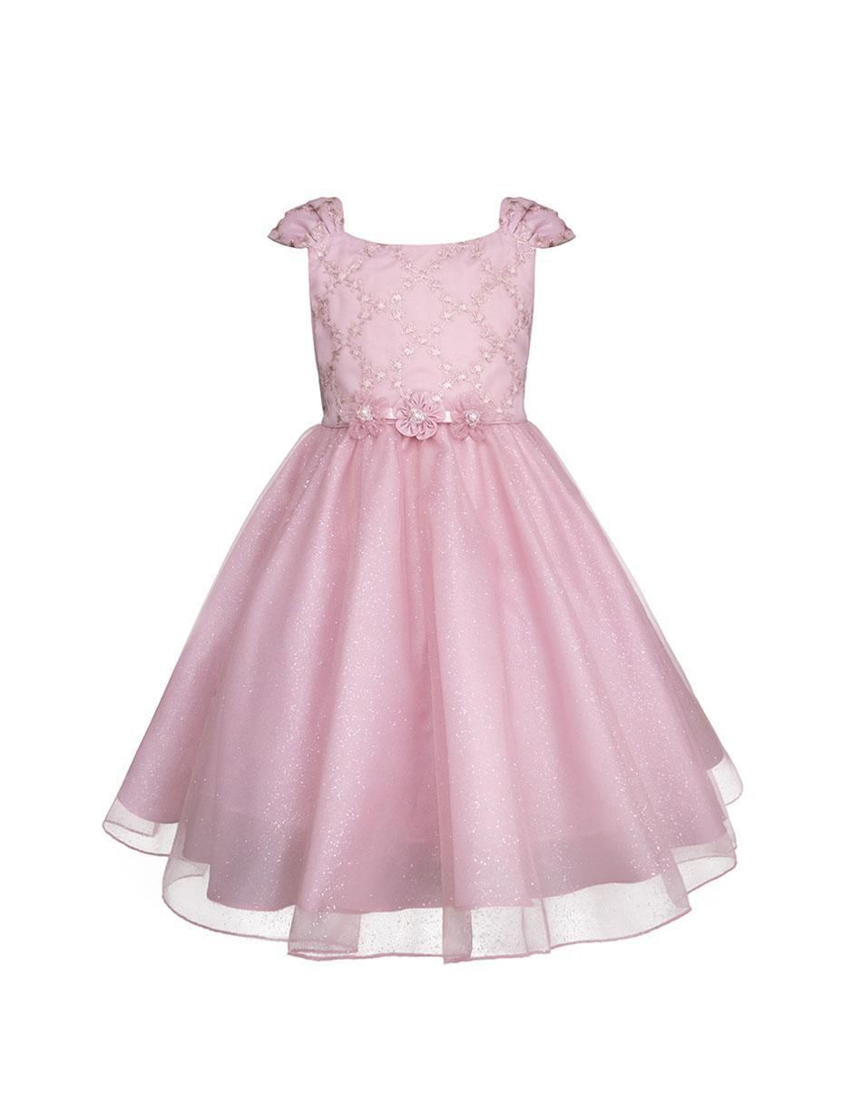Vestido manga cap para niña 2