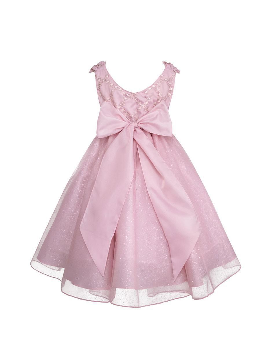 Vestido manga cap para niña 3