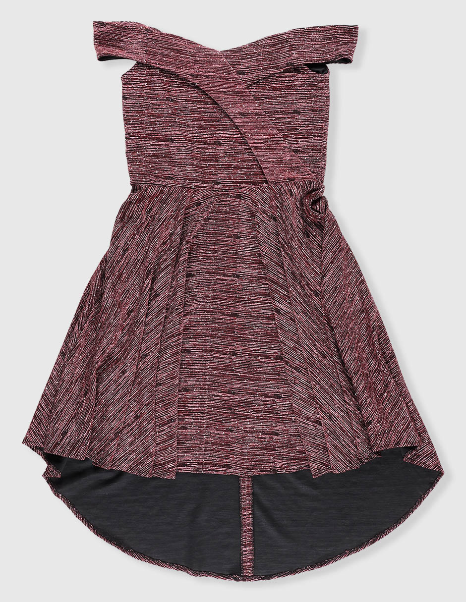 Vestido hombros descubiertos para niña