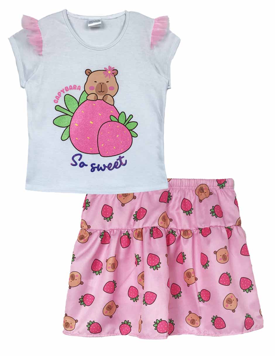 Conjunto ceremonia de algodón para niña