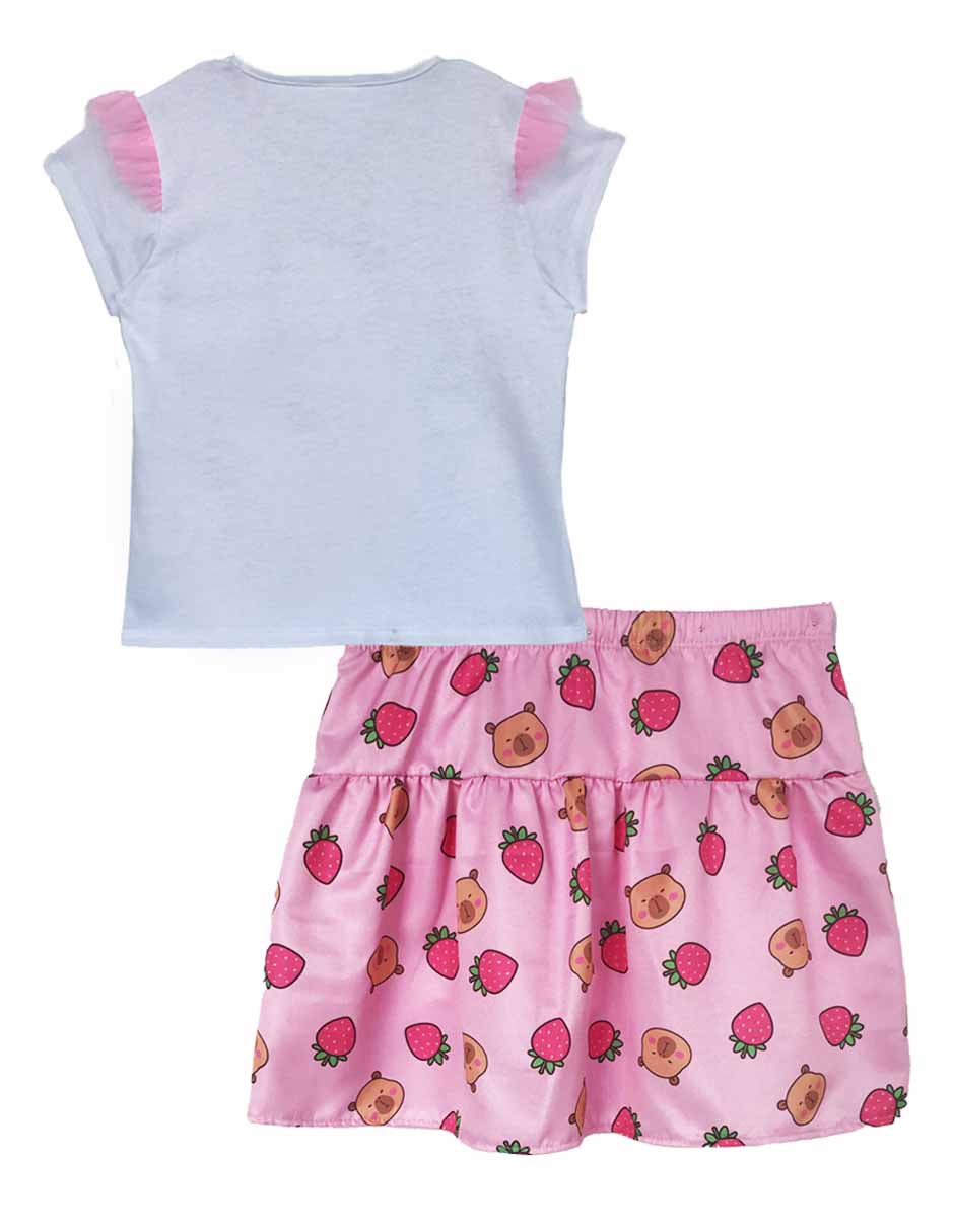 Conjunto ceremonia de algodón para niña 1