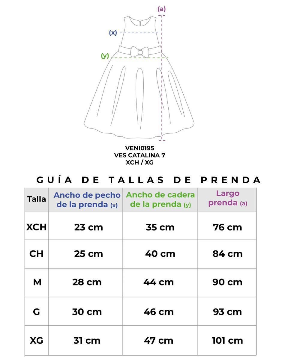 Vestido Catalina sin manga para niña 7