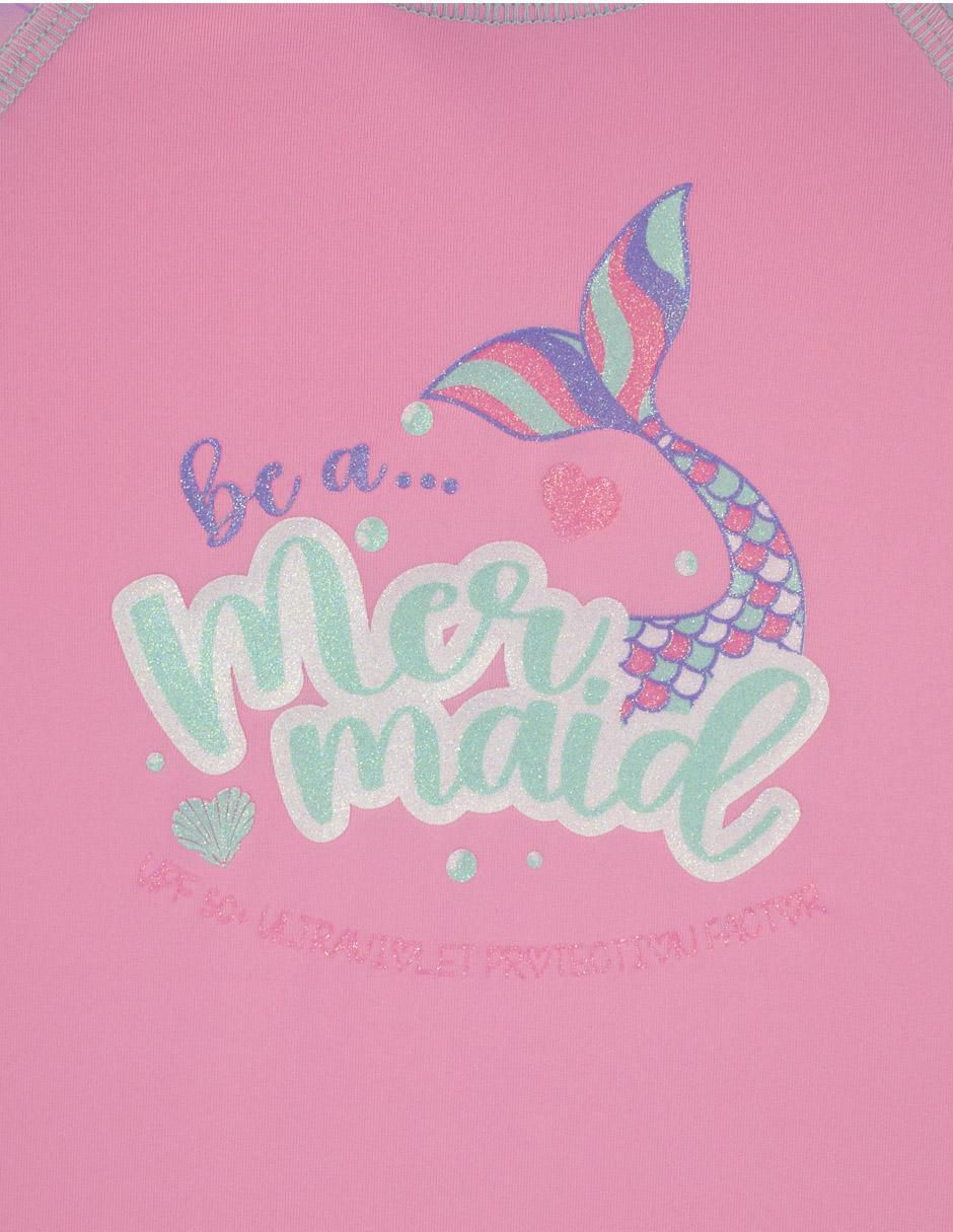 Wetshirt estampado gráfico para niña 4