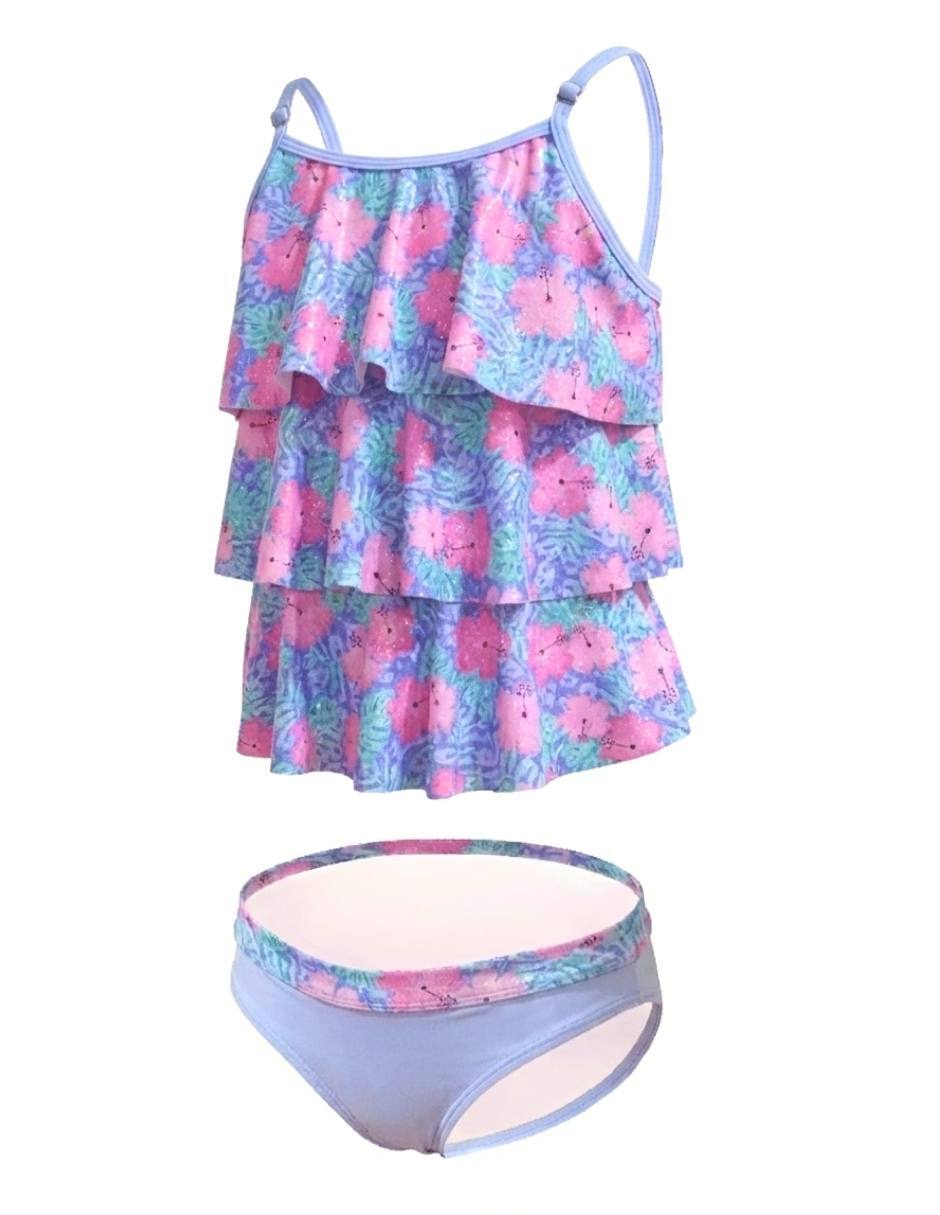 Traje de baño Bikini Tropical Flowers para niña 3