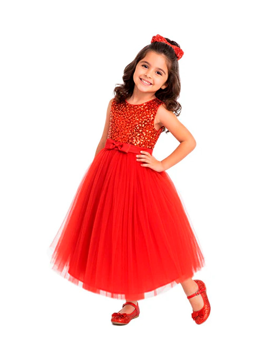 Vestido flory catalina 6 "manga" sin manga "para" no aplica niña