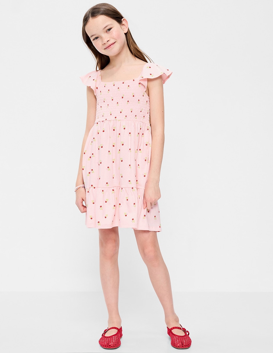 Vestido manga volantes para niña Vestido manga volantes para niña