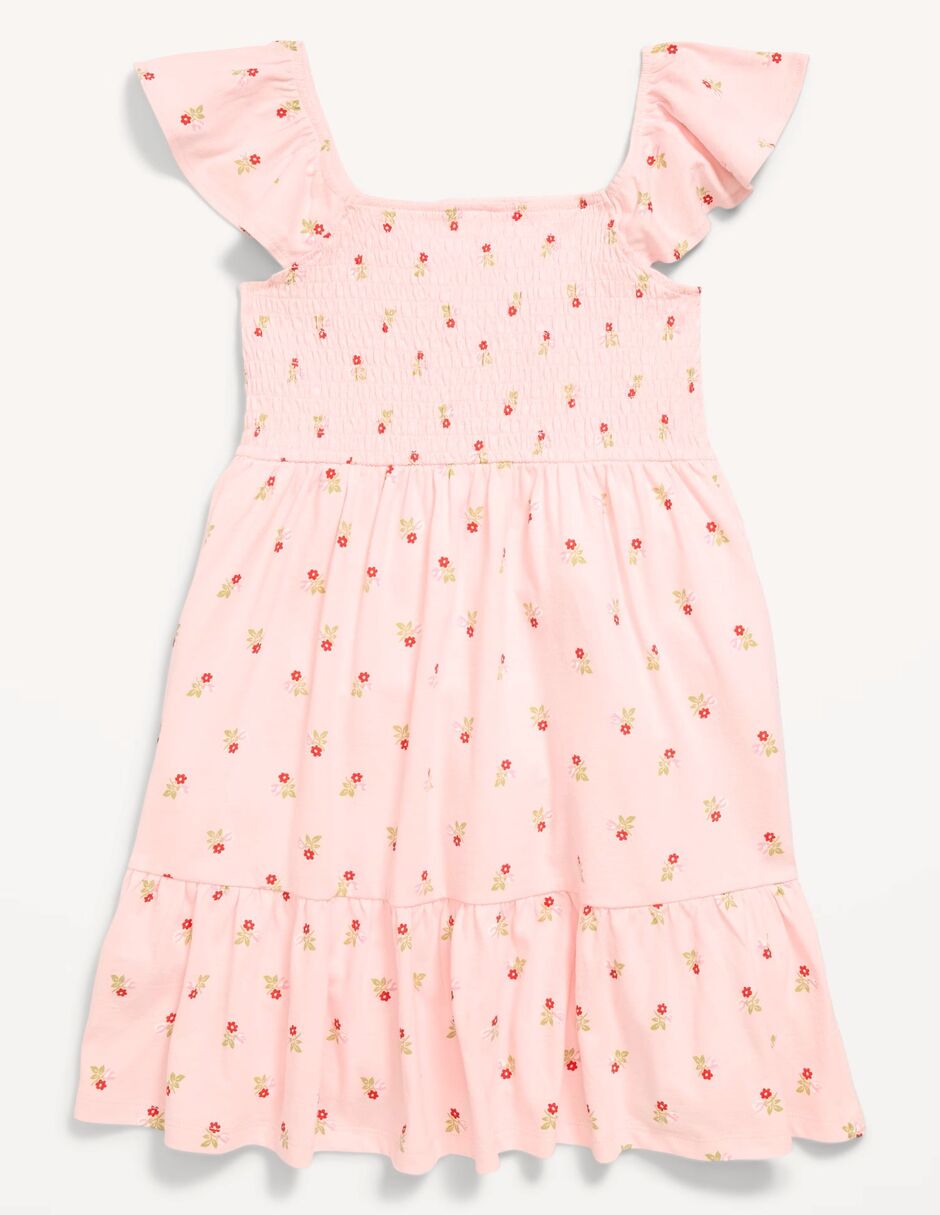 Vestido manga volantes para niña 2