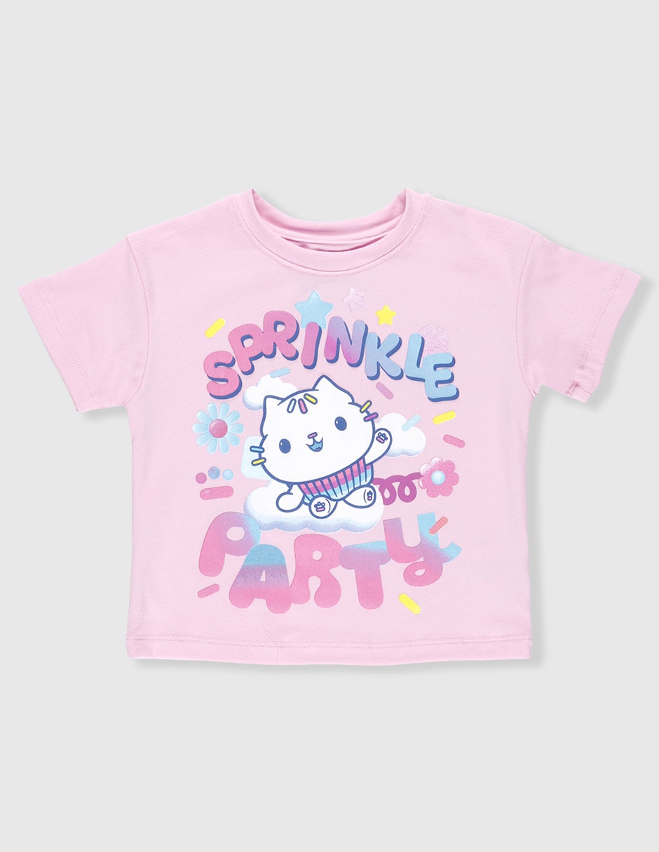 Playera Gabby's Dollhouse manga corta para niña Playera Gabby's Dollhouse manga corta para niña