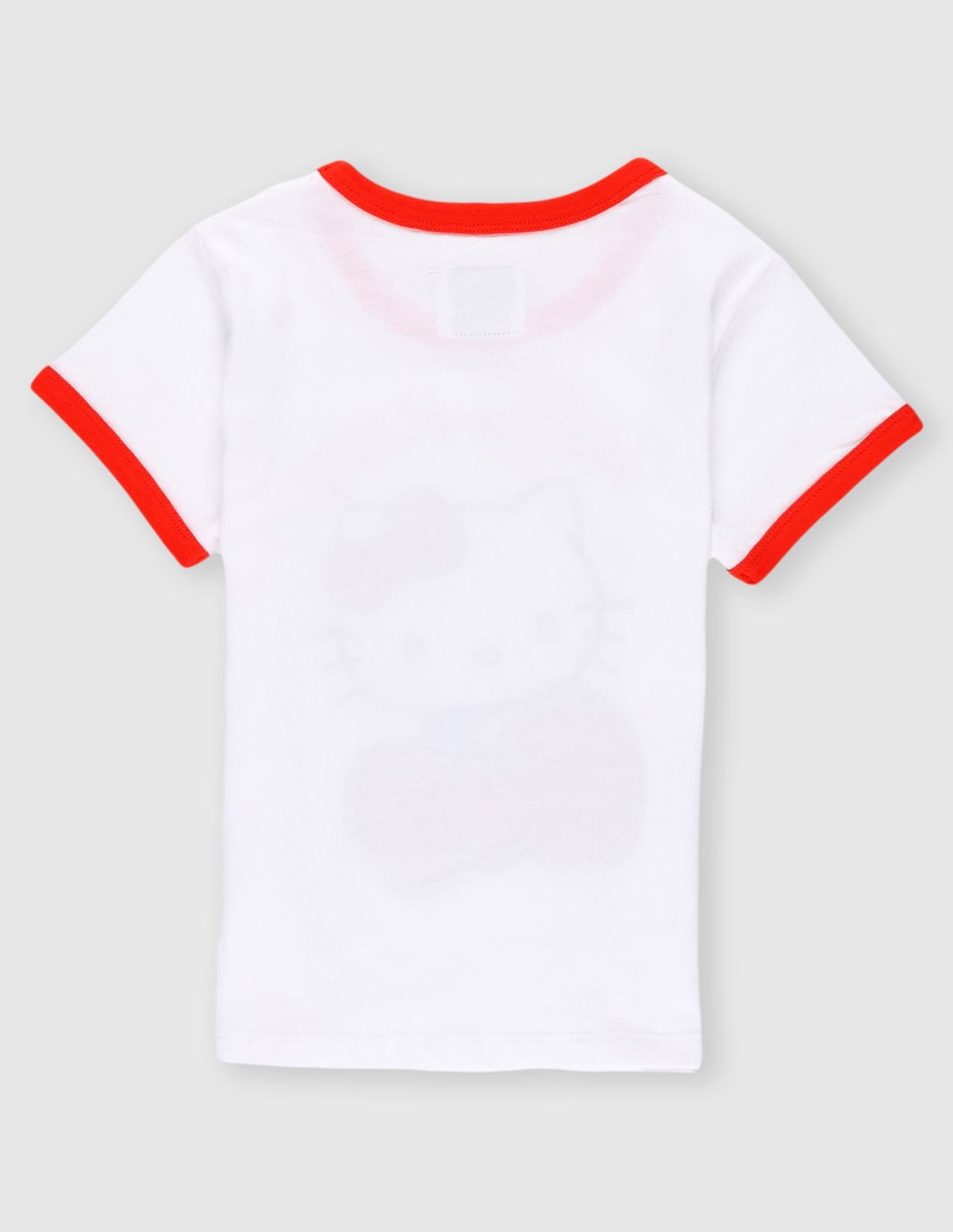 Playera Hello Kitty manga corta para niña 2