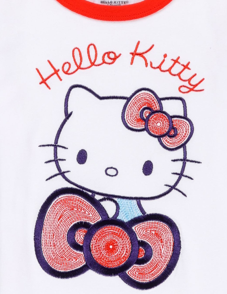 Playera Hello Kitty manga corta para niña 4