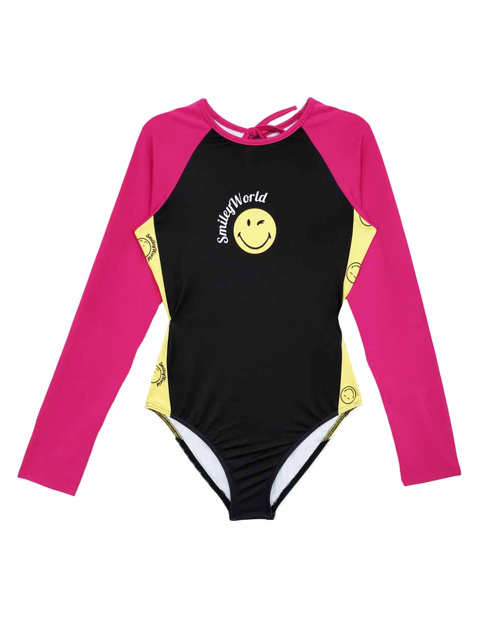 Traje de baño completo Smiley World para niña