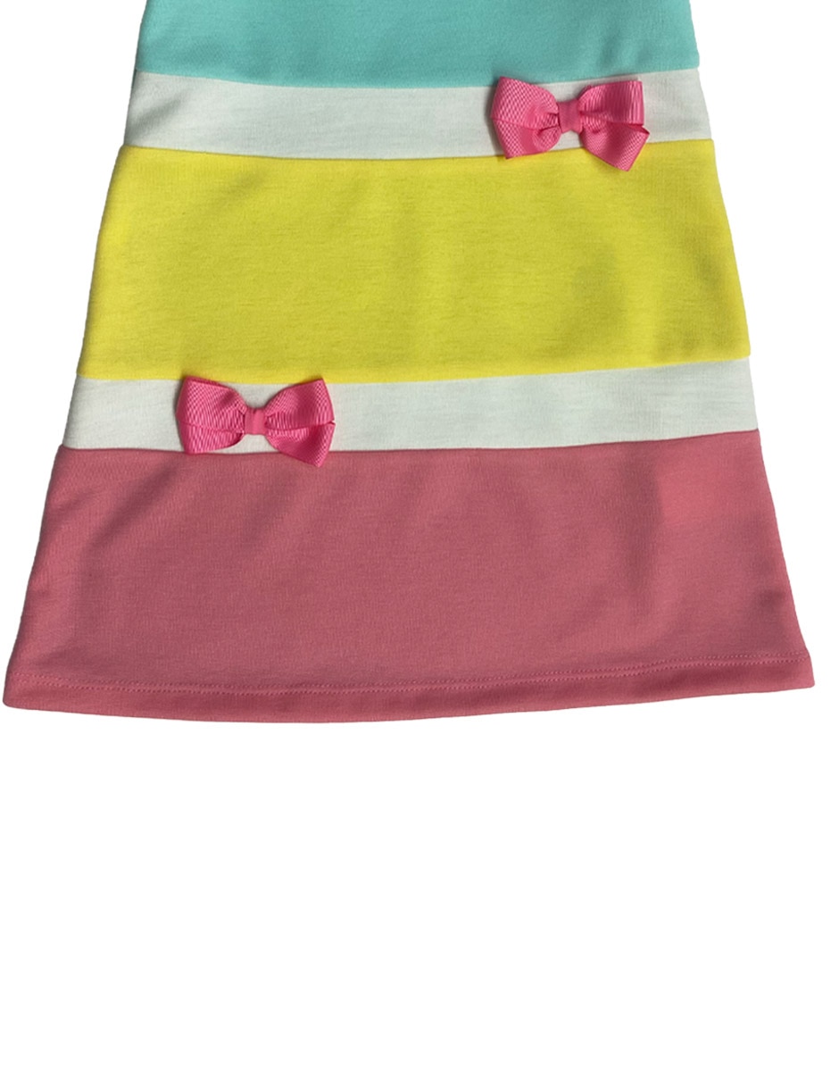 Vestido manga regular para niña 3
