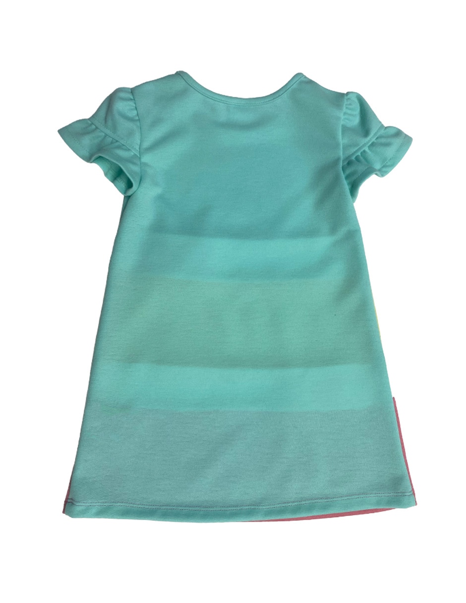 Vestido manga regular para niña 4
