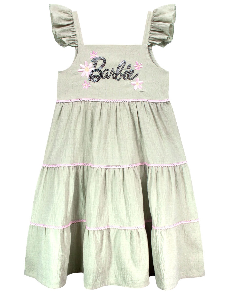 Vestido manga volantes para niña Vestido manga volantes para niña