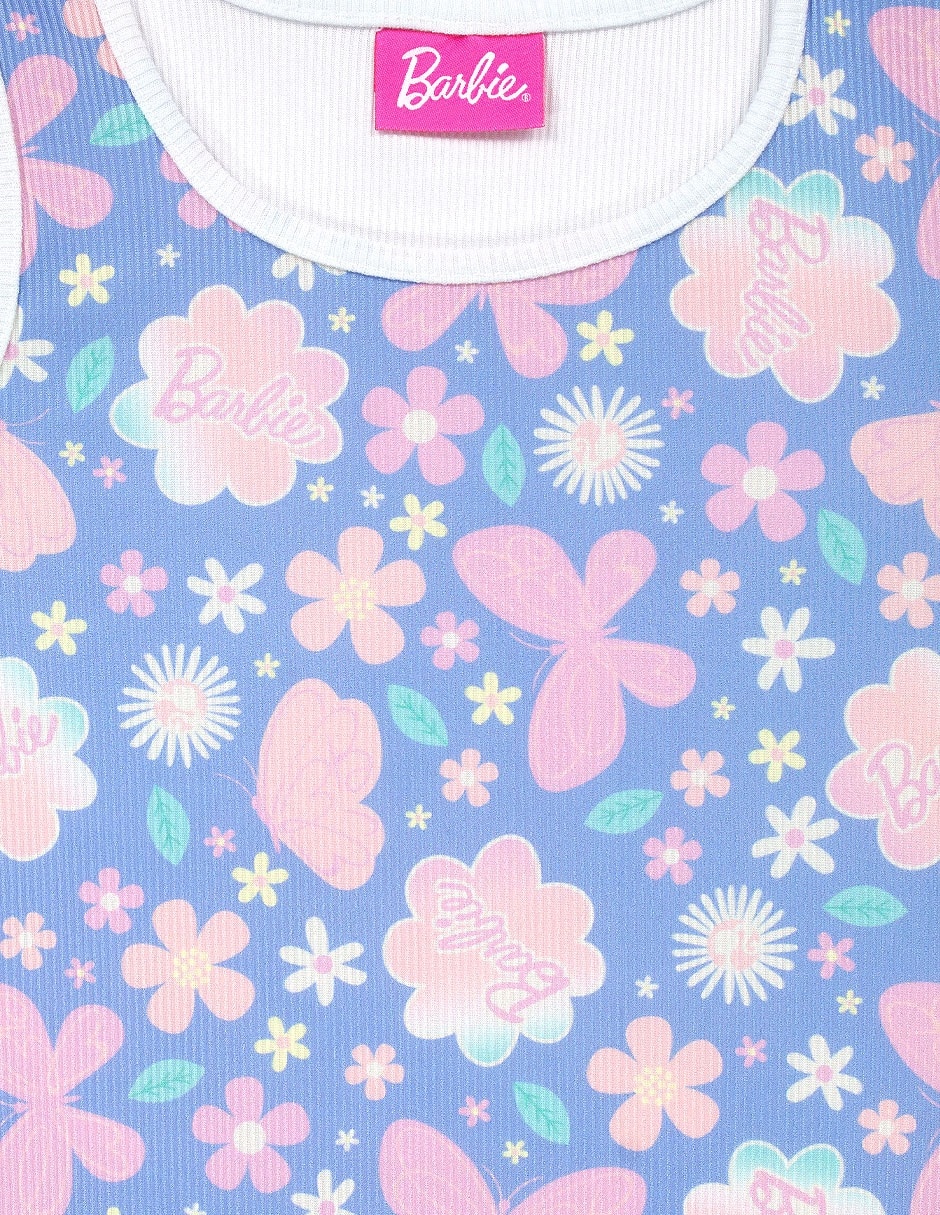Set playera sin maga para niña 4