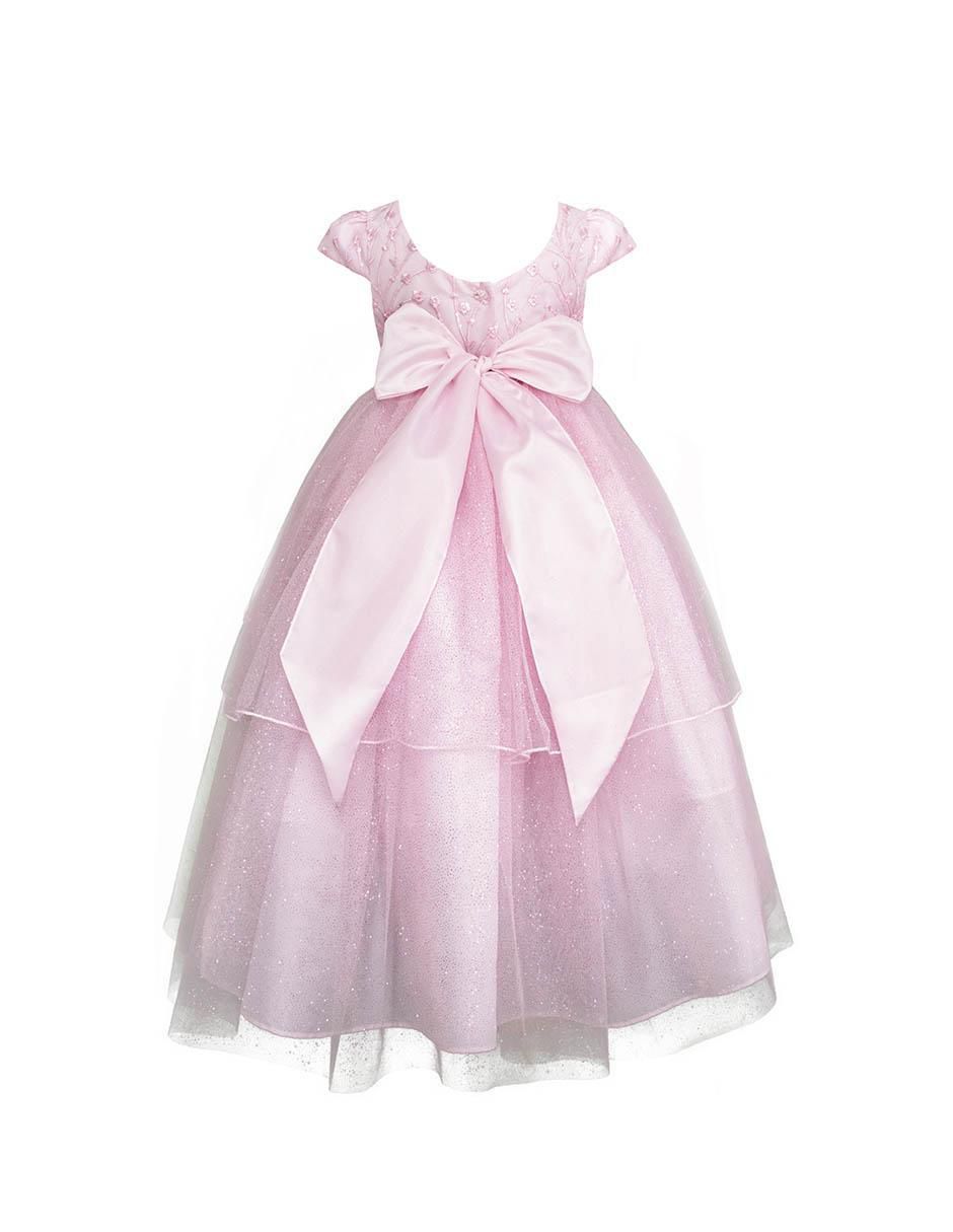 Vestido manga cap para niña 3