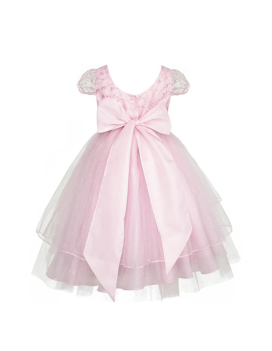 Vestido manga cap para niña 3