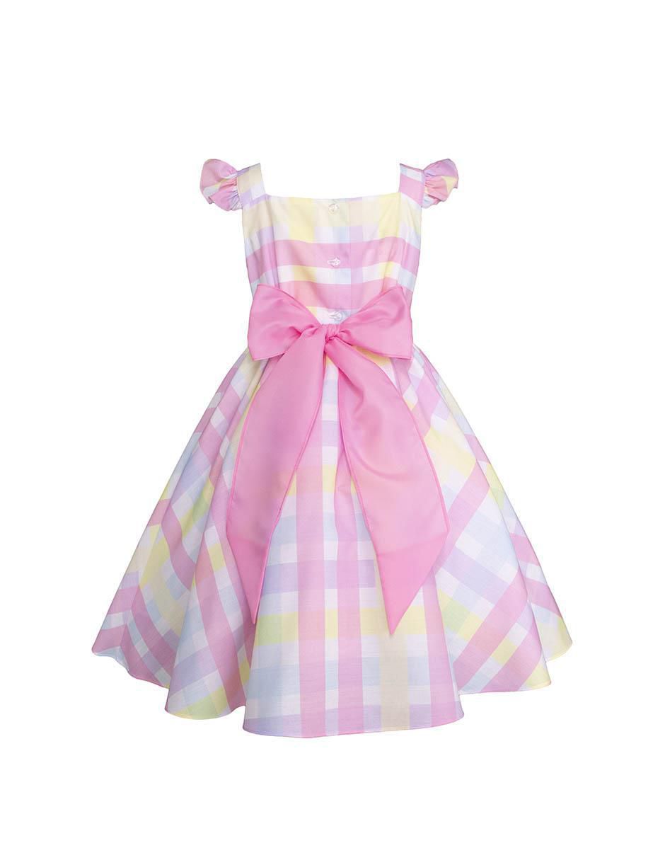 Vestido manga mariposa para niña 3