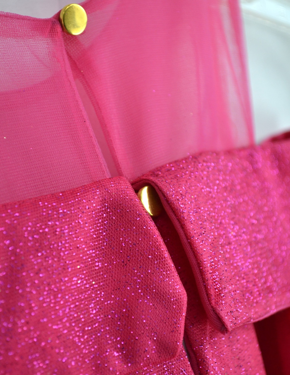 Vestido hombros descubiertos para niña 4