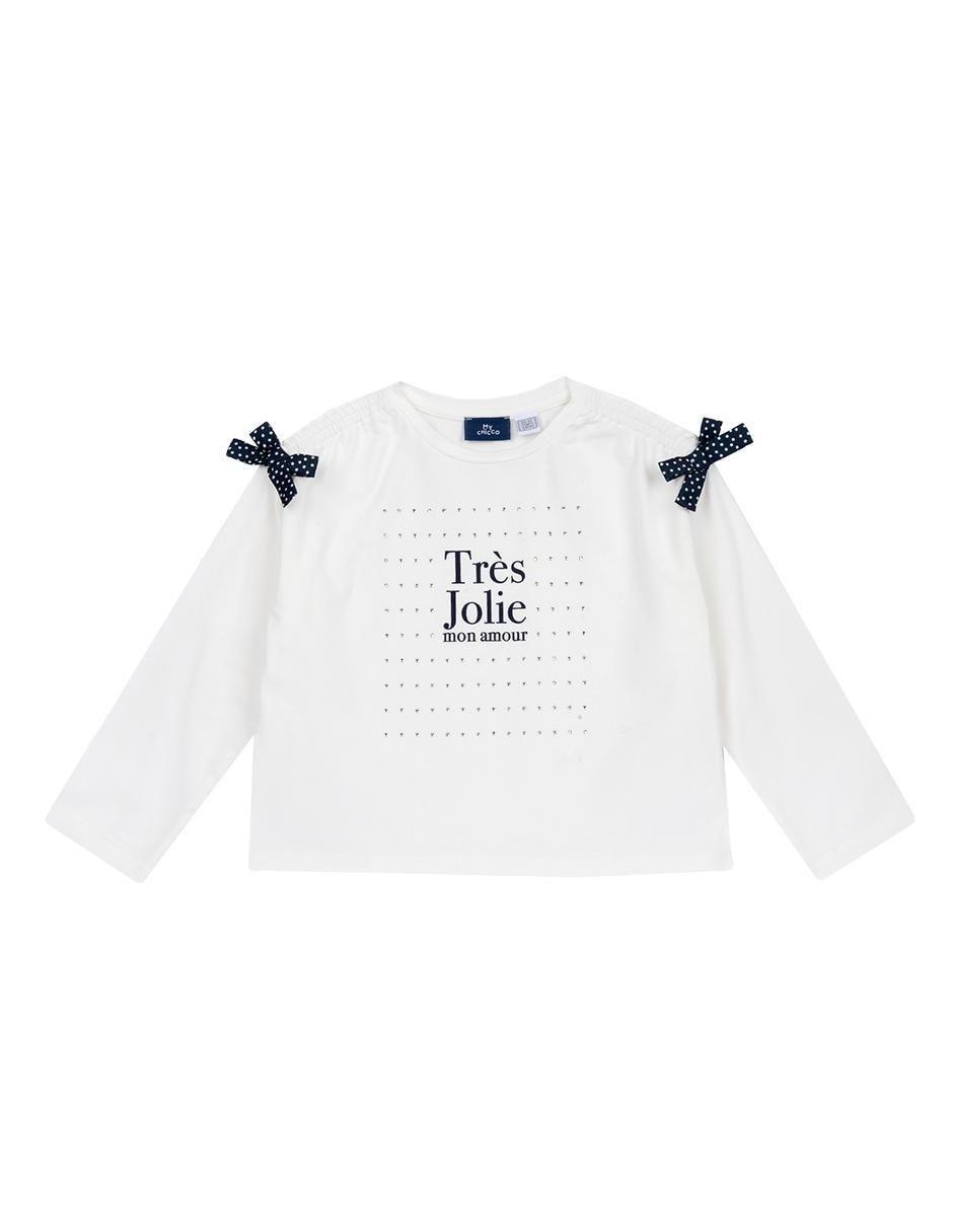 Playera Long Sleeve T-Shirt manga larga para niña Playera Long Sleeve T-Shirt manga larga para niña